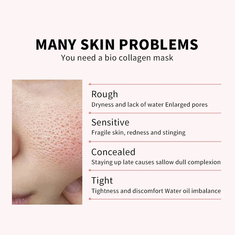 Dissolvable Bio-Collagen SkincareDeep Sheet Facial Mask – Private Label