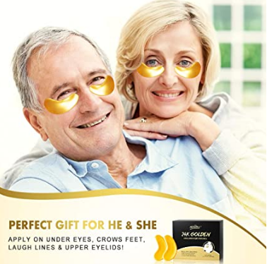 24K Gold Under Eye Patches – Reduce Dark Circles & Puffiness | At-Home Spa