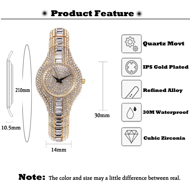 MISSFOX 30mm Small Womens Watch Shockproof Waterproof Luxury Ladies Ar Metal Watch Bracelets Rhinestone Bu Cheap Chinese Watches
